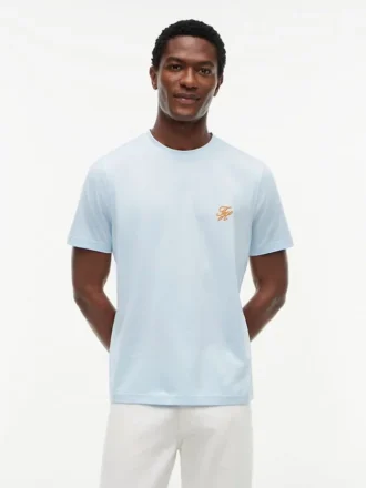 Embroidered Script Monogram T-Shirt