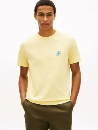 Embroidered Script Monogram T-Shirt