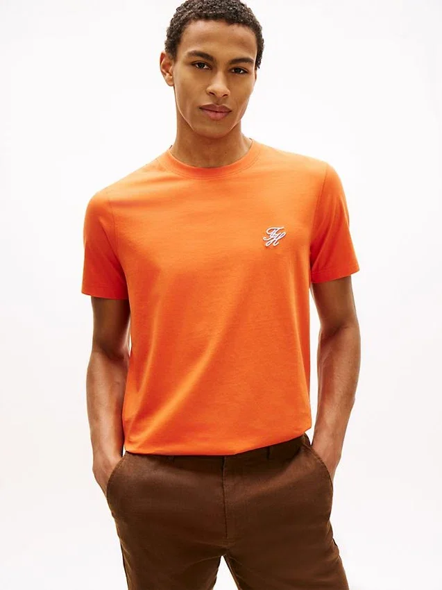 Embroidered Script Monogram T-Shirt Embroidered Script Monogram T-Shirt