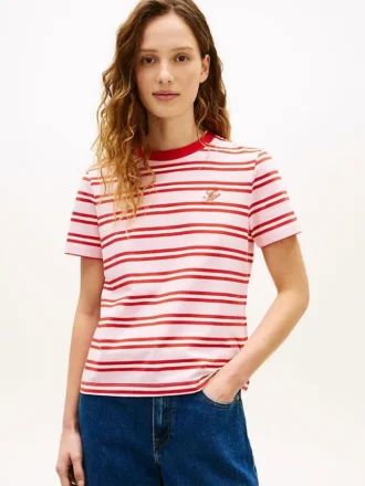Embroidered Script Monogram T-Shirt