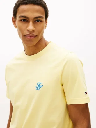 Embroidered Script Monogram T-Shirt