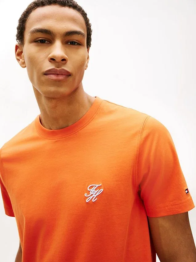 Embroidered Script Monogram T-Shirt Embroidered Script Monogram T-Shirt