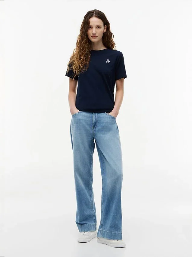 Embroidered Script Monogram T-Shirt Embroidered Script Monogram T-Shirt