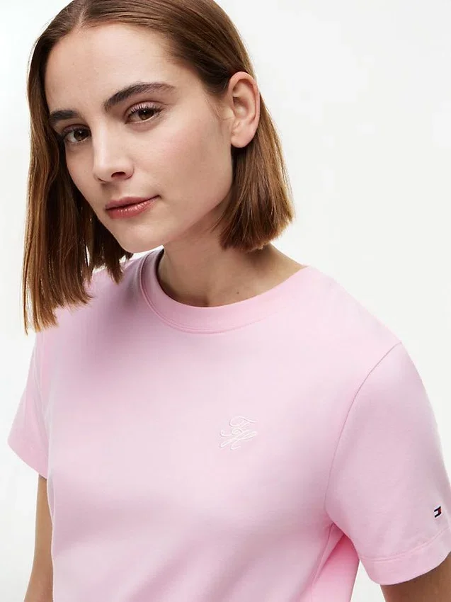 Embroidered Script Monogram T-Shirt Embroidered Script Monogram T-Shirt