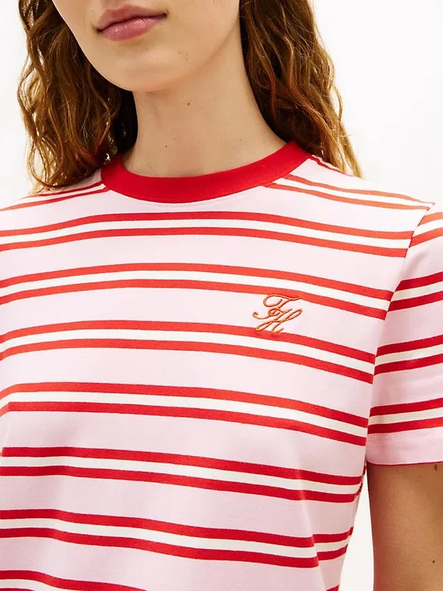 Embroidered Script Monogram T-Shirt Embroidered Script Monogram T-Shirt