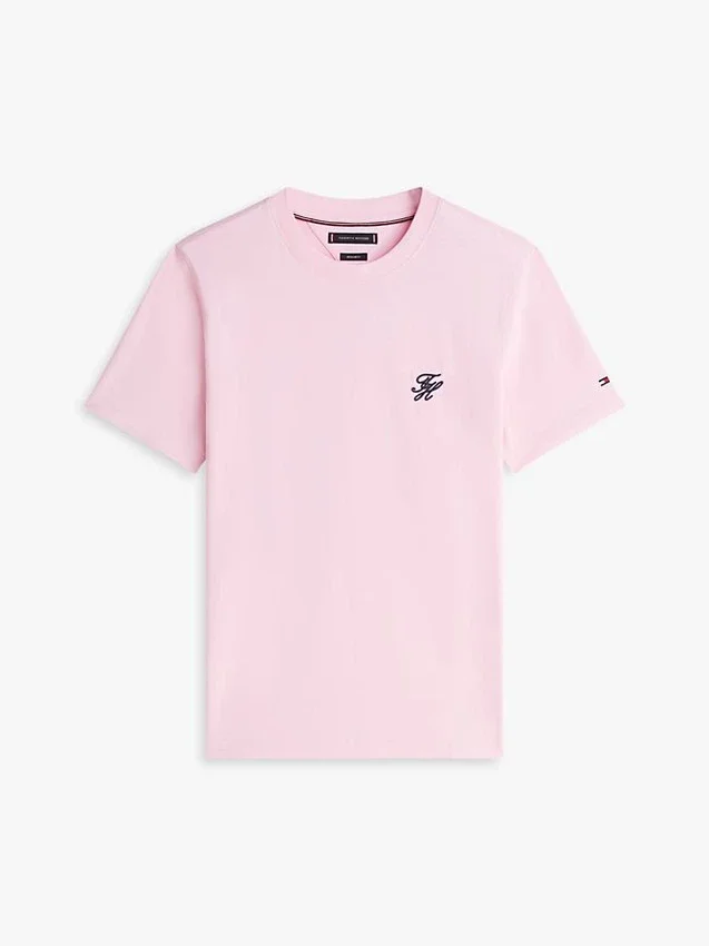 Embroidered Script Monogram T-Shirt Embroidered Script Monogram T-Shirt