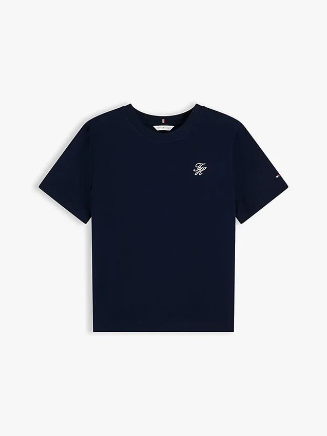 Embroidered Script Monogram T-Shirt Embroidered Script Monogram T-Shirt