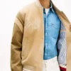 Embroidered Suede Varsity Jacket Embroidered Suede Varsity Jacket