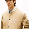 Embroidered Suede Varsity Jacket Embroidered Suede Varsity Jacket