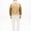Embroidered Suede Varsity Jacket Embroidered Suede Varsity Jacket