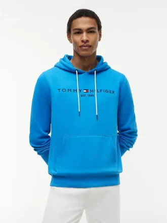 Embroidered Tommy Logo Hoodie