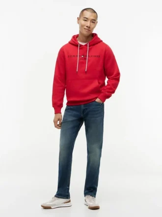 Embroidered Tommy Logo Hoodie