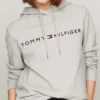Embroidered Tommy Logo Hoodie