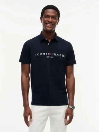 Embroidered Tommy Logo Polo