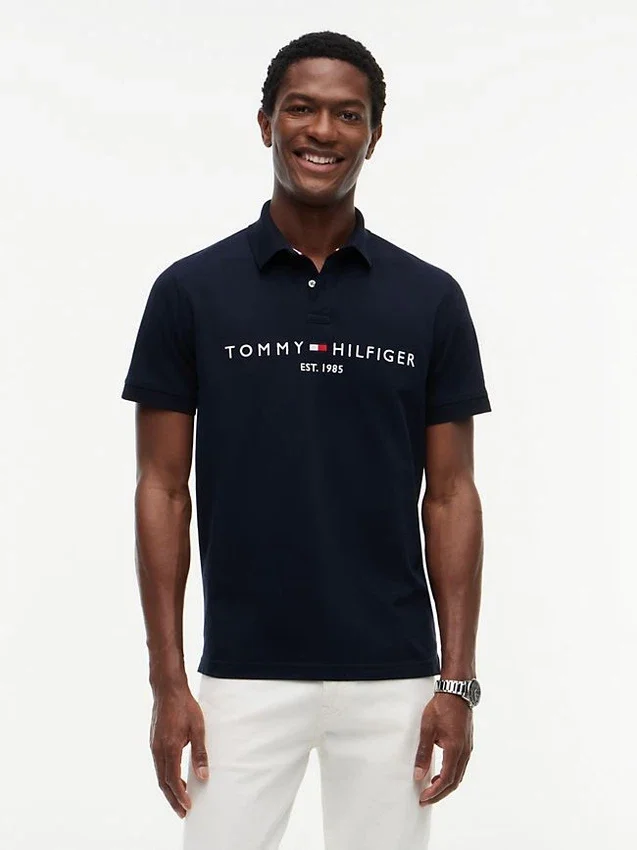 Embroidered Tommy Logo Polo Embroidered Tommy Logo Polo