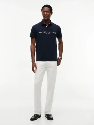 Embroidered Tommy Logo Polo