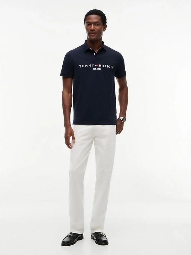 Embroidered Tommy Logo Polo Embroidered Tommy Logo Polo
