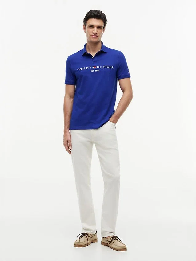 Embroidered Tommy Logo Polo Embroidered Tommy Logo Polo