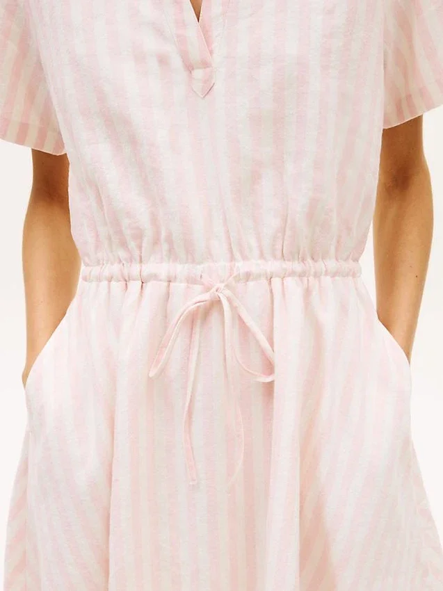 Essential Striped Linen-Blend Dress Essential Striped Linen-Blend Dress