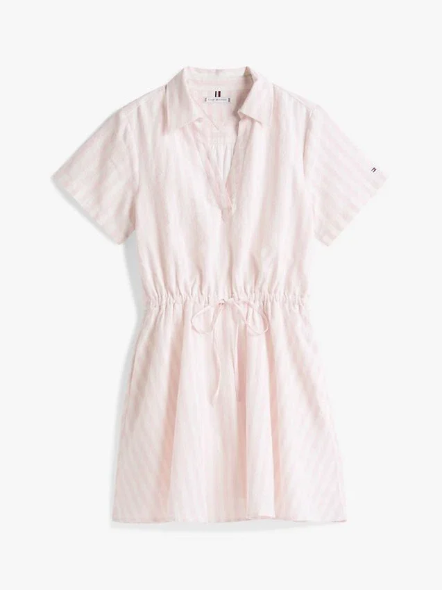 Essential Striped Linen-Blend Dress Essential Striped Linen-Blend Dress