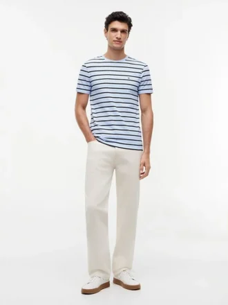 Extra Slim Stripe Stretch-Cotton T-Shirt