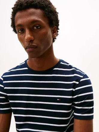 Extra Slim Stripe Stretch-Cotton T-Shirt