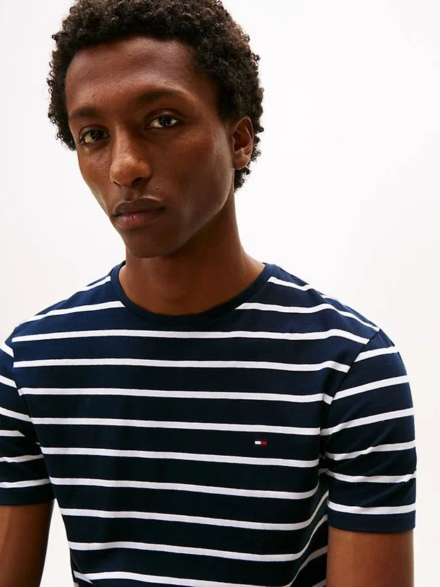 Extra Slim Stripe Stretch-Cotton T-Shirt Extra Slim Stripe Stretch-Cotton T-Shirt