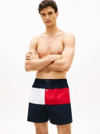 Flag Logo Colorblock Woven Boxer