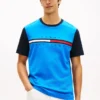 Flag Logo Contrast Sleeve T-Shirt