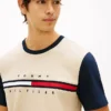Flag Logo Contrast Sleeve T-Shirt