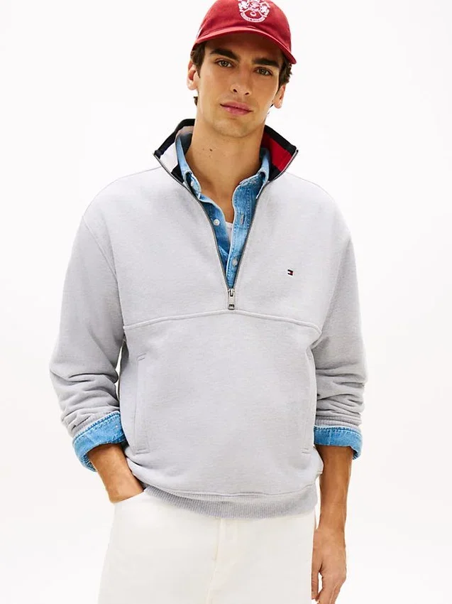 Flag Logo Quarter-Zip Sweatshirt Flag Logo Quarter-Zip Sweatshirt