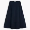 Flag Logo Trim Midi Skirt