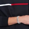 Flag Stripe Stainless Steel Bracelet
