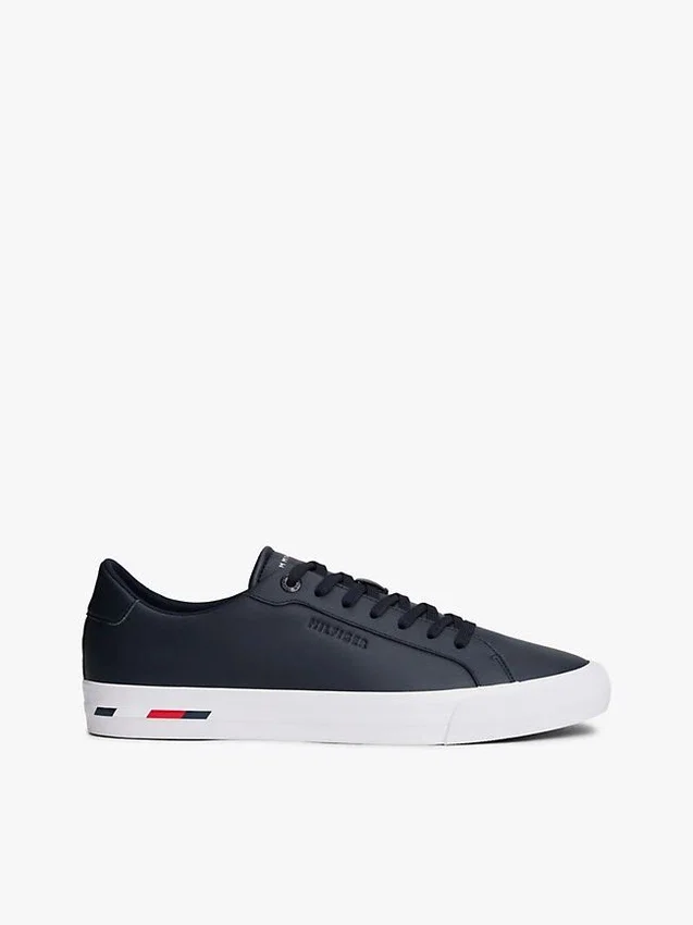 Flag Stripe Vulcanized Leather Sneaker Flag Stripe Vulcanized Leather Sneaker