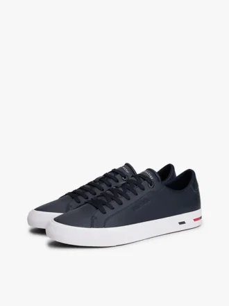 Flag Stripe Vulcanized Leather Sneaker