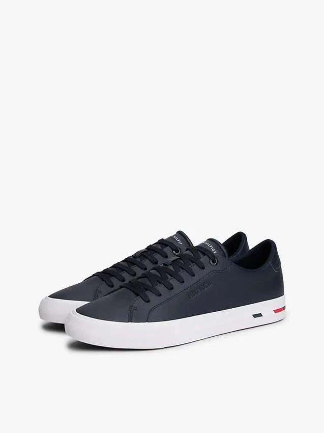 Flag Stripe Vulcanized Leather Sneaker Flag Stripe Vulcanized Leather Sneaker
