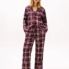 Flannel Shirt & Pant Sleep Set