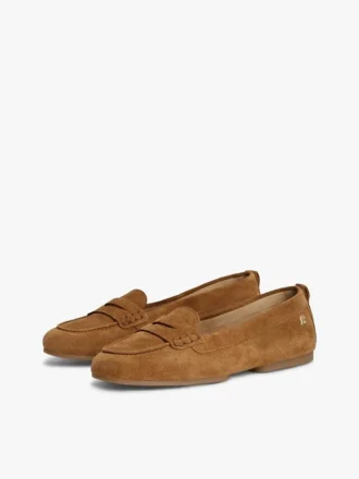 Flexible Suede Penny Loafer