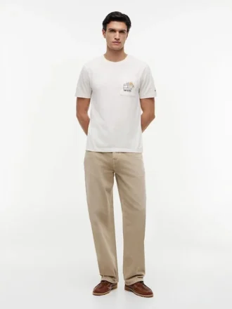 Floral Flag Logo Pocket T-Shirt