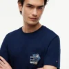 Floral Flag Logo Pocket T-Shirt