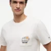 Floral Flag Logo Pocket T-Shirt