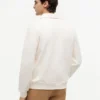 Floral Logo Quarter-Zip Polo Sweatshirt