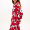 Floral Print Crepe Wrap Dress Floral Print Crepe Wrap Dress