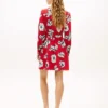 Floral Print Crepe Wrap Dress Floral Print Crepe Wrap Dress