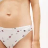 Floral-Printed Jersey Bikini Brief