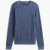 Garment-Dyed Cable Knit Sweater Garment-Dyed Cable Knit Sweater
