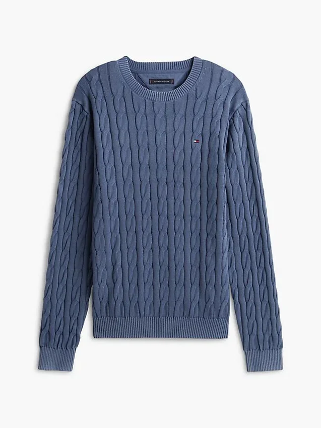 Garment-Dyed Cable Knit Sweater Garment-Dyed Cable Knit Sweater