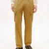 Garment-Dyed Straight Cargo Pants