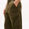 Garment-Dyed Straight Cargo Pants