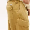 Garment-Dyed Straight Cargo Pants